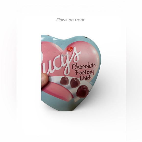 I Love Lucy Chocolate Factory Heart Tin Box (Empty) – Vintage Collectible - Picture 3 of 8
